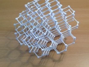 diamond lattice in White Natural Versatile Plastic