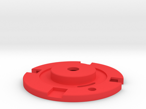 Black motor end bell in Red Processed Versatile Plastic
