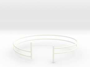 Bracelet in White Processed Versatile Plastic