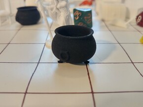 Tabletop: Cauldron with Feet in Black Natural Versatile Plastic