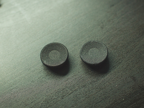 POV Fidget Bearing Caps (For Magnets) in Black Natural Versatile Plastic