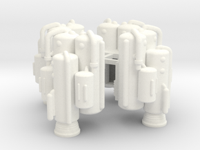 Dinky Eagle Heavy Lift Booster - Four Pack in White Processed Versatile Plastic