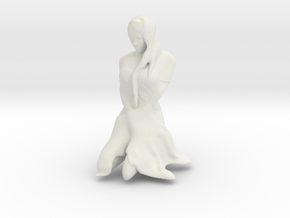 Women On Knees in White Natural Versatile Plastic