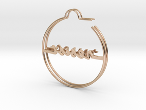 Resist Hoop Earrings in Rose Gold, Gold & Silver in 14k Rose Gold Plated Brass