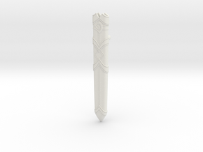 "BotW" Goddess Sword Scabbard in White Natural Versatile Plastic: 1:12