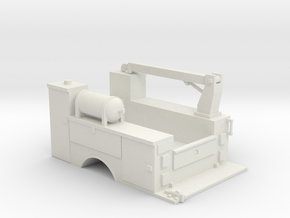 MOW Truck Bed With Fixed Crane 1-50 Scale in White Natural Versatile Plastic