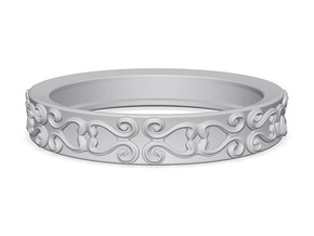 Princess Diana-Royal Ring  in Natural Silver