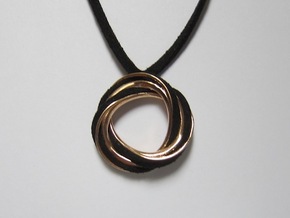 torus mobius necklace in Natural Bronze: Medium
