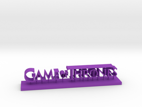 Logo game of thrones in Purple Processed Versatile Plastic