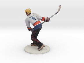 Scanned Hockey player -15CM High in Full Color Sandstone