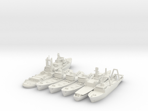 Cod War Set 1 1:700/600 in White Natural Versatile Plastic: 1:600