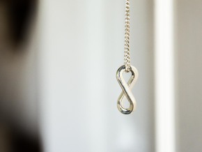 infinity-moebius pendant in Polished Silver