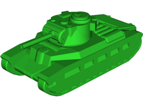A12 Matilda-2 Infantry Tank in White Natural Versatile Plastic: Small