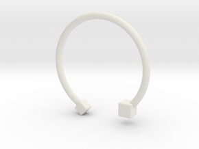 braclet3 in White Natural Versatile Plastic: Extra Small