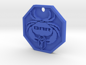BAR Crab Logo Keychain in Blue Processed Versatile Plastic