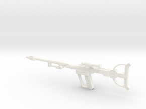 Movie Trooper Rifle in White Processed Versatile Plastic
