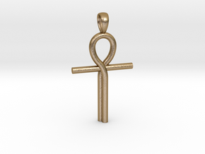ankh in Polished Gold Steel