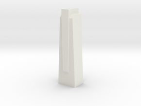 Triple Underpass East Wing Wall Cap in White Natural Versatile Plastic