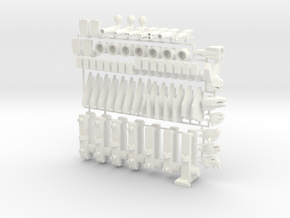 Alpha Lion's Power-Ups Full Set in White Processed Versatile Plastic