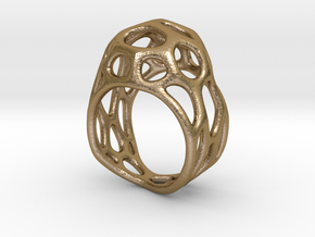 Ring Gemmi in Polished Gold Steel: 6 / 51.5