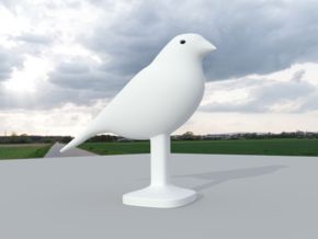 Canary Bird in White Natural Versatile Plastic