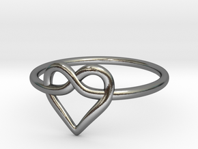 Infinity Love Ring  in Polished Silver: 5 / 49