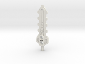 Bionicle weapon (Thok, set form) in White Natural Versatile Plastic