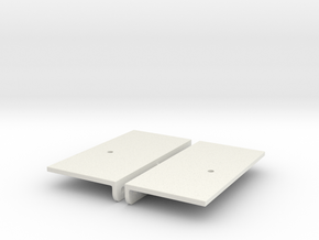1/10 Scale Jeep mounts for SCX10 (sides) in White Natural Versatile Plastic
