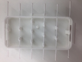 Foosball Mini Table in White Natural Versatile Plastic