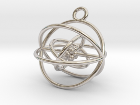 Oxygen atom (large) in Rhodium Plated Brass