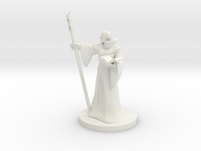 Elf Staff Wizard in White Natural Versatile Plastic