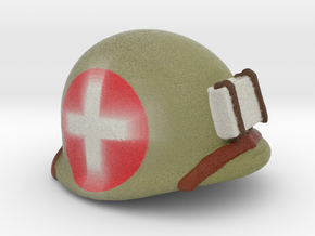 US MARINE M1 HELMET WWII PACIFIC WAR FOR LEGO :  R in Full Color Sandstone
