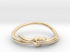 KNOT RING in 14k Gold Plated Brass