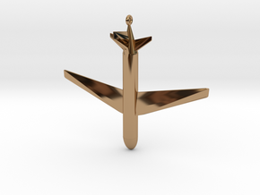 Boing 787 Pendant in Polished Brass