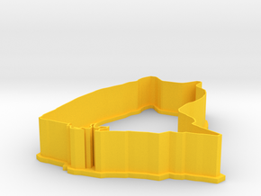 doge cookie cutter in Yellow Processed Versatile Plastic
