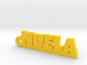 NUELA_keychain_Lucky in Yellow Processed Versatile Plastic