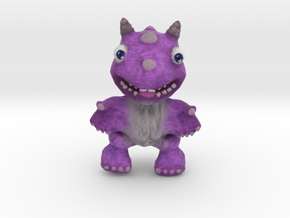 Purple Fur Dragon in Full Color Sandstone