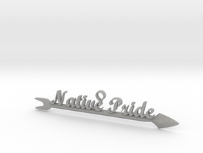 Native Pride Arrow 4 Inch Pendant in Aluminum