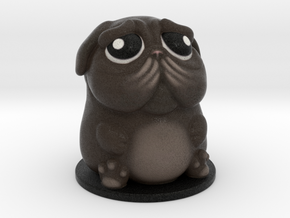 DoggyPop Pug Black in Full Color Sandstone