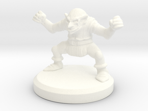 HeroQuest Goblin Miniature in White Processed Versatile Plastic