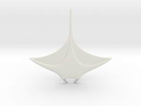 manta ray in White Natural Versatile Plastic