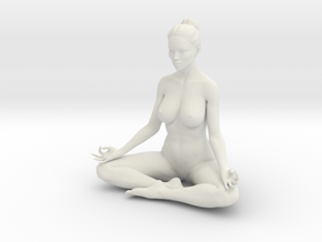 Female yoga pose 011 in White Natural Versatile Plastic: 1:10