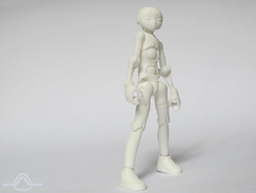 Ersatz MkII action figure Male Body in White Processed Versatile Plastic