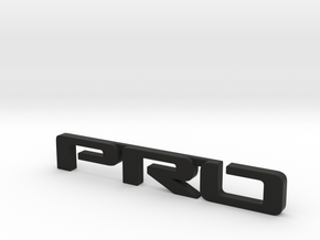 Pro emblem v01 in Black Natural Versatile Plastic