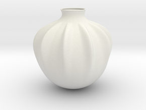Vase J936 in White Natural Versatile Plastic