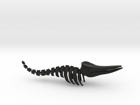 whale skeleton ring in Black Natural Versatile Plastic