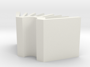 BuisnessCardHolder in White Natural Versatile Plastic: Small