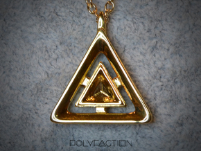 Origin ::: Triangle Pendant ::: v.01 in 14k Gold Plated Brass