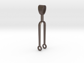 bicycle fork spinner component in Polished Bronzed Silver Steel