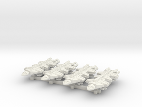 1/1000 Scale 2050 War Dragons x4 in White Natural Versatile Plastic